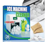 Ice Machine Cleaner Descaler Tablets, 36 Pcs Ice Maker Cleaner Remove Hard Limescale and Mineral Buildup, Descaler Tablets for Ice Machine Extend Service Life, Ices Maker Cleaning Effervescent Tablet