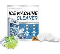 Ice Machine Cleaner Maker Descaler,12/24 Clean Tablets for Ice Makers,Remove odor and extend service life,Descaling Table-ts,Descaler Tab-lets,Limescale Remover (1, White)