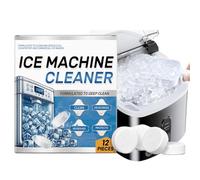 Ice Machine Cleaner Maker Descaler, 12 Clean Tablets for Ice Makers, Compatible with Opal & Kitchenaid, Helps Remove Hard Water and Mineral Buildup