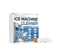 Ice Machine Cleaner Maker Descaler, 12PCS ice machine cleaner, Remove odor and extend service life, Helps Remove Hard Water and Mineral Buildup (1, White)