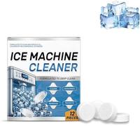 Ice Machine Cleaner Maker Descaler, Deep Cleaning Tablets to Extend Appliance Life & Maintain Fresh, Efficient Descaler & Deodorizer for Countertop and Commercial Ice Makers (1 Box)