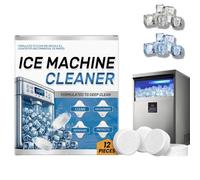 Ice Machine Cleaner Maker Descaler,Descaling Tablets,Ice Machine Cleaner,Oust Descaler,12 Clean Ta-blets for Ic-e Makers,Machi-ne Cle-aner Deep Clean,Limescale Remover,Washing Table-ts,Clean Tab-lets