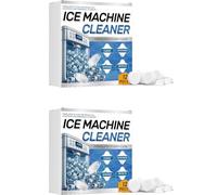 Ice Machine Cleaner Maker Descaler,Ice Machine Cleaner & Descaler,Helps Remove Hard Water And Mineral Buildup,Remove Odor & Extend Service Life,Long Lasting Usage Effect (White, 2box)