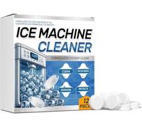 Ice Machine Cleaner Maker Descaler,Ice Machine Cleaner & Descaler,Helps Remove Hard Water And Mineral Buildup,Remove Odor & Extend Service Life,Long Lasting Usage Effect (White, 1box)