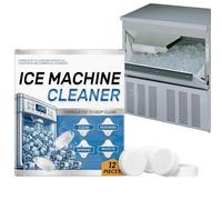 Ice Machine Cleaner Maker Descaler,Machine Cleaner Deep Clean,12PCS Clean Tablets for Ice Makers,I/ce Ma/chine Clea/ner,Descaling Tablets,Removes Odor,Limescale Remover,I/ce Ma/ker Clea/ner