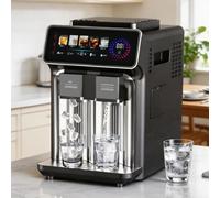 Ice Machine Countertop 3-in-1 with Large Capacity, 15KG/24H Production, Smart Display, One Button Operation for Home and Small Commercial Use