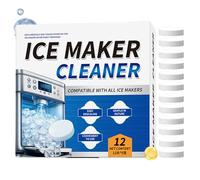Ice Machine Descaler, 12 Cleaning Tablets for Ice Machines - Descaling Tablets for Water Dispenser, for Professional Kitchen and Home Use in Restaurant and Dining Room