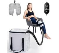 Ice Machine for Knee After Surgery 15qt, Cold Therapy Machine 6-Level Timer & 3 Flow Rates, Leakproof & Ultra-Quiet Portable Cryotherapy System with Compression Pad for Knee Replacement Recovery