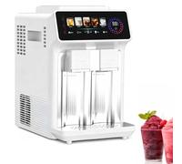 Ice Maker 120W Countertop 3-in-1, Daily Output 15kg, 5 Dispensing Modes, 12 Ice Cubes, Manual/Auto Dual Water Supply, Ideal for Apartment or Party (White Touch)