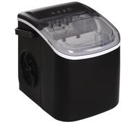 Ice Maker Black Compact 12kg/24h 9 Bullet Ice 6-12min 1.3L Tank + Basket Scoop