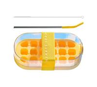 Ice Maker Bottle - 18-Grid Ice Tray Water Bottles,Reusable Mold Easy Release Freezing Cup for Home Restaurant Soda Chilling Drinks Cocktail Juice Whiskey Coffee
