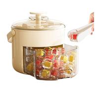 Ice Maker Box with Lid - Portable Ice Tray and Bin, Easy Release Mold, Spill Resistant Food Grade Container | Kitchen Tool and Bar Accessory for Cocktails Whiskey Tequila Cold Drinks