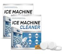 Ice Maker Cleaning Tablets, Gentle Household Cleaner for Descaling and Deodorising Ice Makers, 12 Tablets per Pack