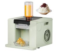 Ice Maker Commercial Snow Cone Machine, 280W Automatic Ice Shaver, Smart Panel, Self-Cleaning, Fast Cooling, 60kg/24h for Food Truck, Restaurant, Milk Tea Shop & Home