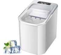 Ice Maker Countertop, 40 lbs Ice Production in 24 Hours, Bullet Ice Cubes in 6 Minutes, Includes 2L Water Tank, Portable and Efficient Ice Cube Maker Machine