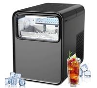 Ice Maker, Countertop Cubes Ready, One-Touch Operation Ice Maker Machine Easy to Clean, Ice Cube Maker for Home Kitchen Office Party