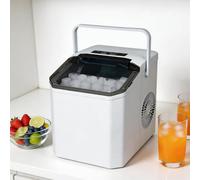 Ice Maker Countertop Ice Machine, 14KG in 24H, Ice Ready in 6-8 Mins, 2 Bullet Sizes, Portable Self-Cleaning Ice Cube Maker Machine with Scoop & Basket for Home/Kitchen/Office/Bar