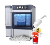 Ice Maker - Countertop Machine with 3L Water Tank, Ready in 5-8 Minutes, Produces 38lbs Soft Chewable Pellet Ice Daily, Self-Cleaning for Cocktails, Sodas, Iced Coffee