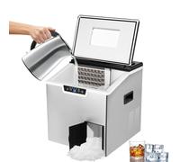 Ice Maker & Crusher - Self Dispensing Countertop Machine with LCD Screen,3 Water Filling Methods for Home Bar, Camping, Party