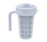 Ice Maker Cup - Squeeze Bubble Ice Mold with Stainless Steel Inner | Flexible Icê Cube Maker Bottle with Straw for Easy Release | Portable Icê êr for Whiskey Cocktails Tea Coffee Home Outdoor