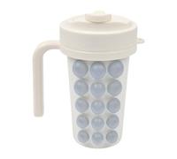 Ice Maker Cup,Squeeze Kitchen Molds with Straw | Small Bubble Ice Maker Cup with Stainless Steel Inner | for Tea Coffee Home Outdoor Camping Picnic Party Family Gatherings Whiskey Cocktails