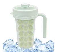 Ice Maker Cup - Squeeze Moulds with Straw | Flexible Bubble Ice Maker with Stainless Steel Interior for Tea, Coffee, Home, Outdoor, Camping, Picnic, Party