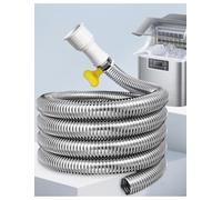 Ice Maker Drain Hose Extension, for Ice Maker Cleaning & Replacement(Silver,2000cm/65.6ft)