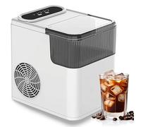 Ice Maker Machine, 1.4L Portable Nugget Ice Maker, 12kg/24H Output, Self-Cleaning, Includes Basket and Scoop, Perfect for Home, Kitchen, Office, Party, Camping
