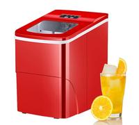 Ice Maker Machine, 26Lbs/24H Self-Cleaning, Chewable Pellet Ice, One-Click Operation for Kitchen, Office, Camping, RV