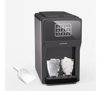 KLARSTEIN ArcticBlend 3-in-1 Ice Maker, 20 kg/24h, Bullet & Crushed Ice, Water Dispenser, 6L Tank, Tap Connection, Stainless Steel, Ice Cube Machines for Home, Dark Grey