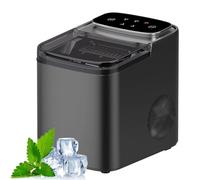 Ice Maker Machine, Compact Countertop Pellet Ice Maker with Self-Cleaning Feature for Homemade Drinks