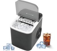 Ice Maker Machine Counter Top, 1.3l Self-Cleaning Ice Cube Maker with 12kg/26lb In 24h, Ice Ready In 6 Mins, 2 Bullet Ice Sizes, Portable Small Nugget Ice Maker for Kitchen/Party/Bar