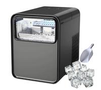 Ice Maker Machine Counter Top 1.5L, Countertop Nugget Ice Maker with Adjustable Size Ice Cubes, 12kg/26lb In 24h & 6min Ice Ready, Portable Small Clear Ice Cube Maker for Kitchen, Party, Bar