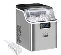 HOMCOM Ice Cube Maker Machine 20kg - Silver | TJ Hughes