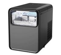 Ice Maker Machine Countertop, 1.5L Nugget Ice Maker, 12kg/24H Production, Ready in 6 Mins, Self-Cleaning Portable Ice Cube Maker for Home & Kitchen