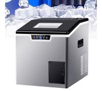 Ice Maker Machine Countertop - Portable Ice Cube Maker, 88lbs in 24H, Ice Ready in 5-10 Mins, 3 Cube Sizes, Self Cleaning for Home, Kitchen, Office, Bar