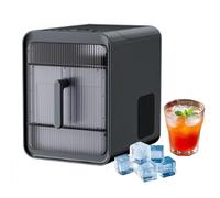 Ice Maker Machine Countertop Portable Ice Cube Maker Machine, 12 Cubes Ready in 10 Mins, 1.5L Water Tank Compact Self-Cleaning Ice Maker for Home/Office/Bar black