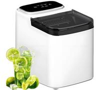 Ice Maker Machine Countertop, Self-Cleaning Small Pellet Ice Nugget Maker with Anti-Slip Base for DIY Drinks, Efficient Bullet Ice Cube Maker for Kitchen