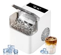 Ice Maker Machine for Countertop - 12kg Daily Production, 2 Ice Sizes, 500g Storage - Portable & Compact for Home, Kitchen, Parties, and Bars