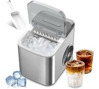 Ice Maker Machine for Home,Portable Small Clear Ice Cube Maker with LED Touch Display Panel,2 Bullet Ice Sizes,Ice Ready In 6 Mins,12kg/26lb In 24h,for Kitchen/party/bar