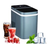 Ice Maker Machine, Portable Countertop Ice Cube Maker with LED Display, 1.5L, 9 Cubes Ready in 6-8 Mins, Efficient 12kg/24h, Automatic Cleaning for Home Kitchen Office