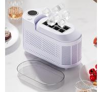 Ice Maker Machine, Portable Countertop Small Clear Ice Cube Maker, Ready in 10 Mins, Low Noise & Energy Saving, Easy to Clean for Kitchen, Party, Bar, Car