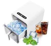 Ice Maker Machine, Self-cleaning Ice Maker Countertop, 12 Pcs/10 Mins, 1.5L Water Tank, Portable Ice Machine for Home, Kitchen, Office white