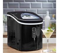 Ice Maker Machine with Scoop & 2.2L Tank - Makes 14KG Per Day Cooks Professional Black One Size