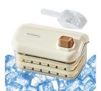 Ice Maker Mold | Double Layer Ice Maker Tray with Box - Food-Grade Large Capacity Chilling Cube Making Tool for Beverage Whiskey Cocktails Vodka Tequila