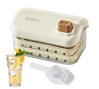 Ice Maker Mold - Double Layer Ice Maker Tray with Box | Food-Grade Large Capacity Chilling Cube Making Tool for Beverage Whiskey Cocktails Vodka Tequila