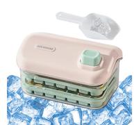 Ice Maker Mold,Ice Maker Mold Tray for Freezer with Shovel - Food-Grade Chilling Cube Making Bar Tool for Beverage Whiskey Cocktails Vodka Tequila