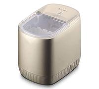 Ice Maker Portable Automatic Electric Countertop Ice Maker 15Kg in 24 Hrs 9 Ice Cubes Ready in 6-10 Mins Bullet-Shaped Ice Cubes Quick Ice Production for Home Office Bar Grey (Gold)