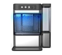 Ice Maker - Portable Nugget Ice Machine with Self-Cleaning Function and Double Water Tank Design for Commercial Use