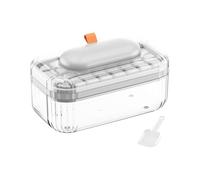 Ice Maker Tray | Press-Type Lid Cold Block Container | with Shovel Ice Making Tray | for Drinking Whiskey Coffee Milk Wine Chilling Fridge Bar Kitchen